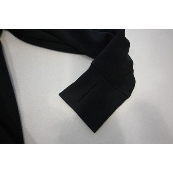 Athleta Fleece Hoodie Stretch Pullover Black Athletic Sweater Womens Small - Picture 9 of 9